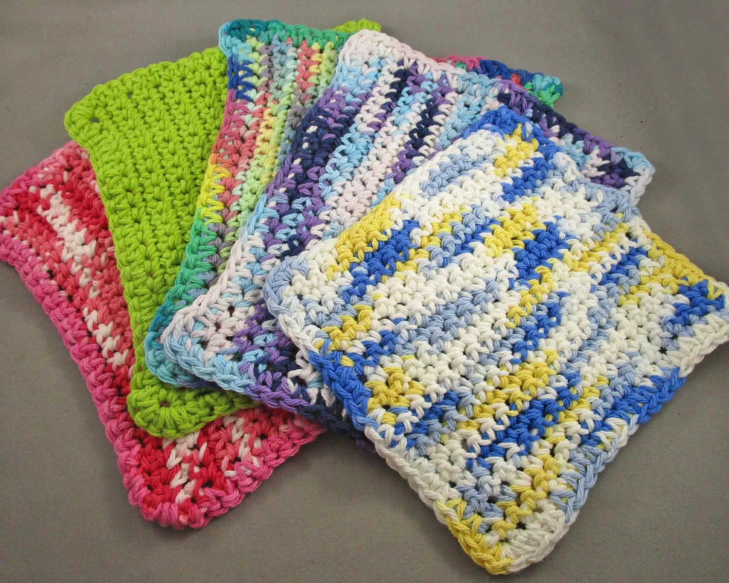 100% Cotton Handmade Dish Cloths (Crochet) 1pc H109