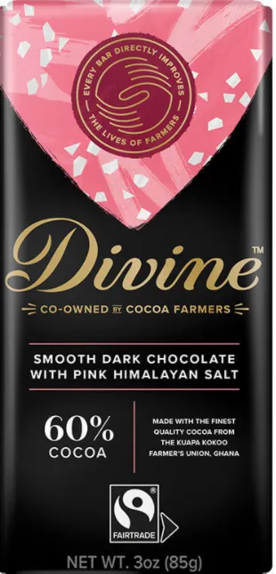 60% Dark Chocolate With Pink Himalayan Salt Bar