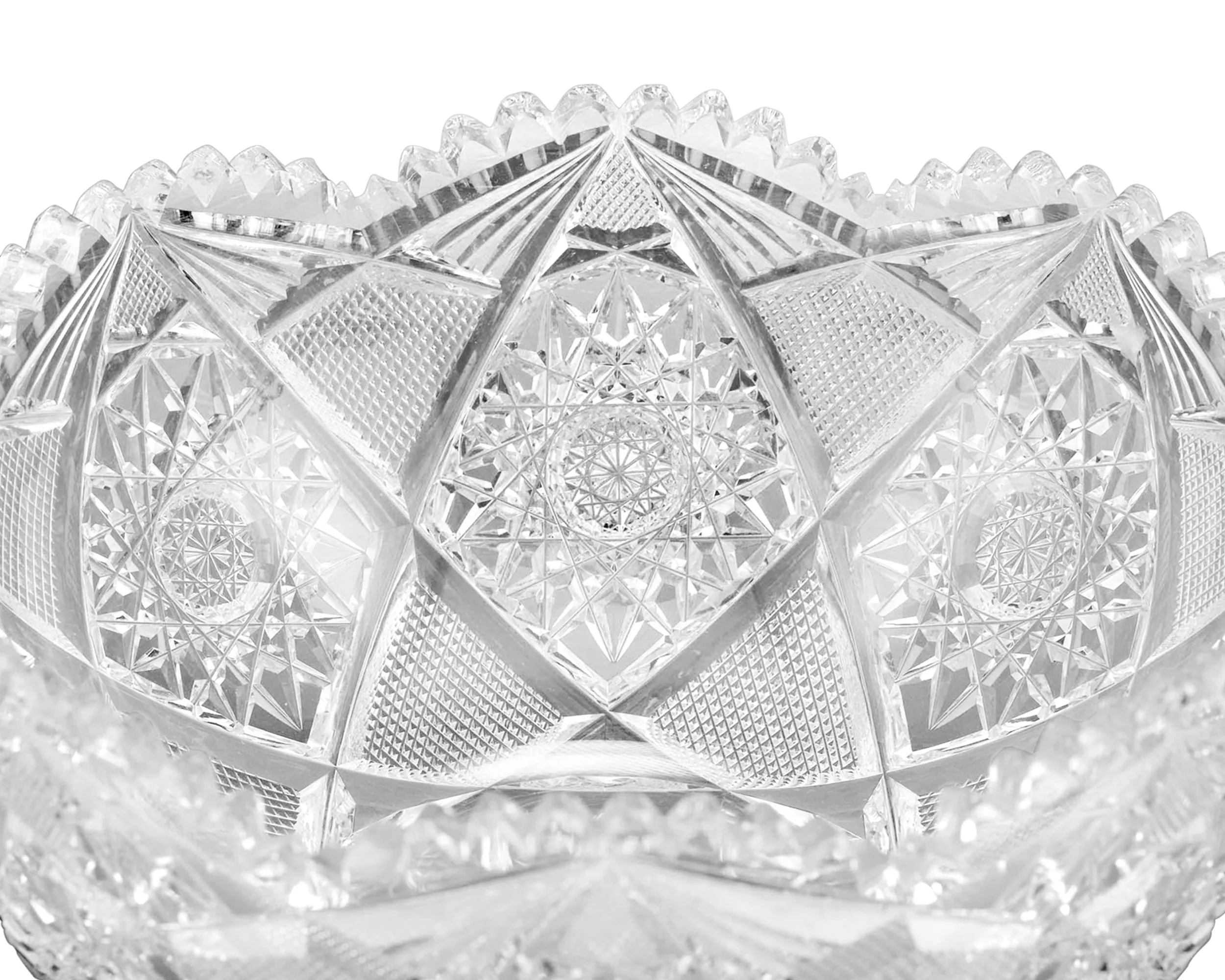 American Brilliant Period Cut Glass Bowl