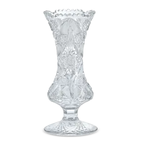 American Brilliant Period Cut Glass Vase