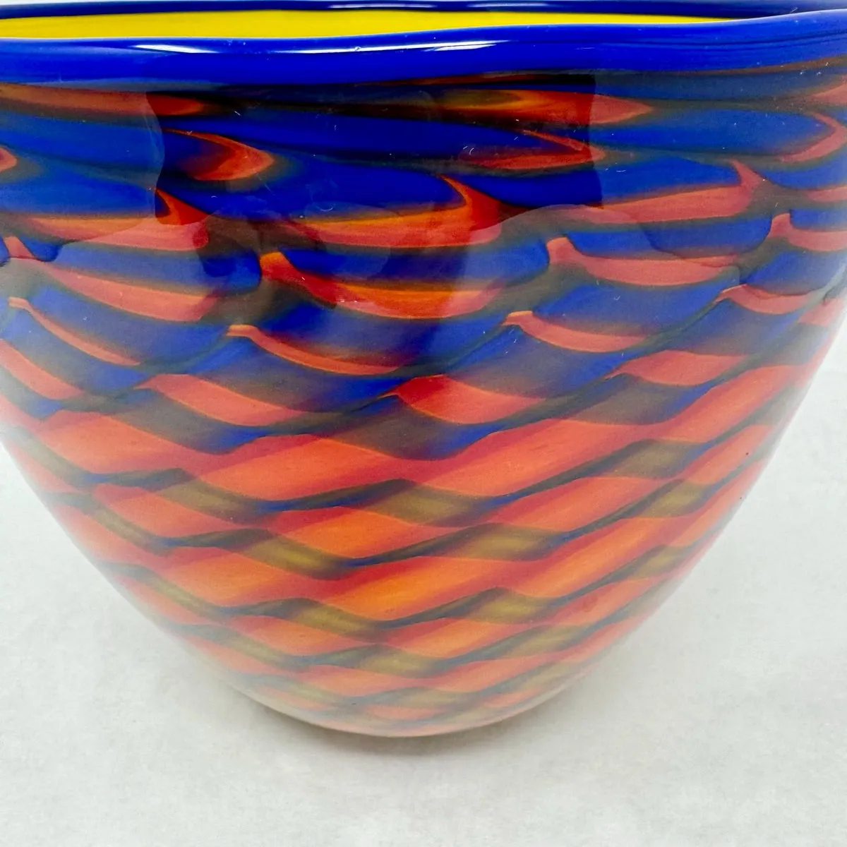 Art Glass Bowl Signed