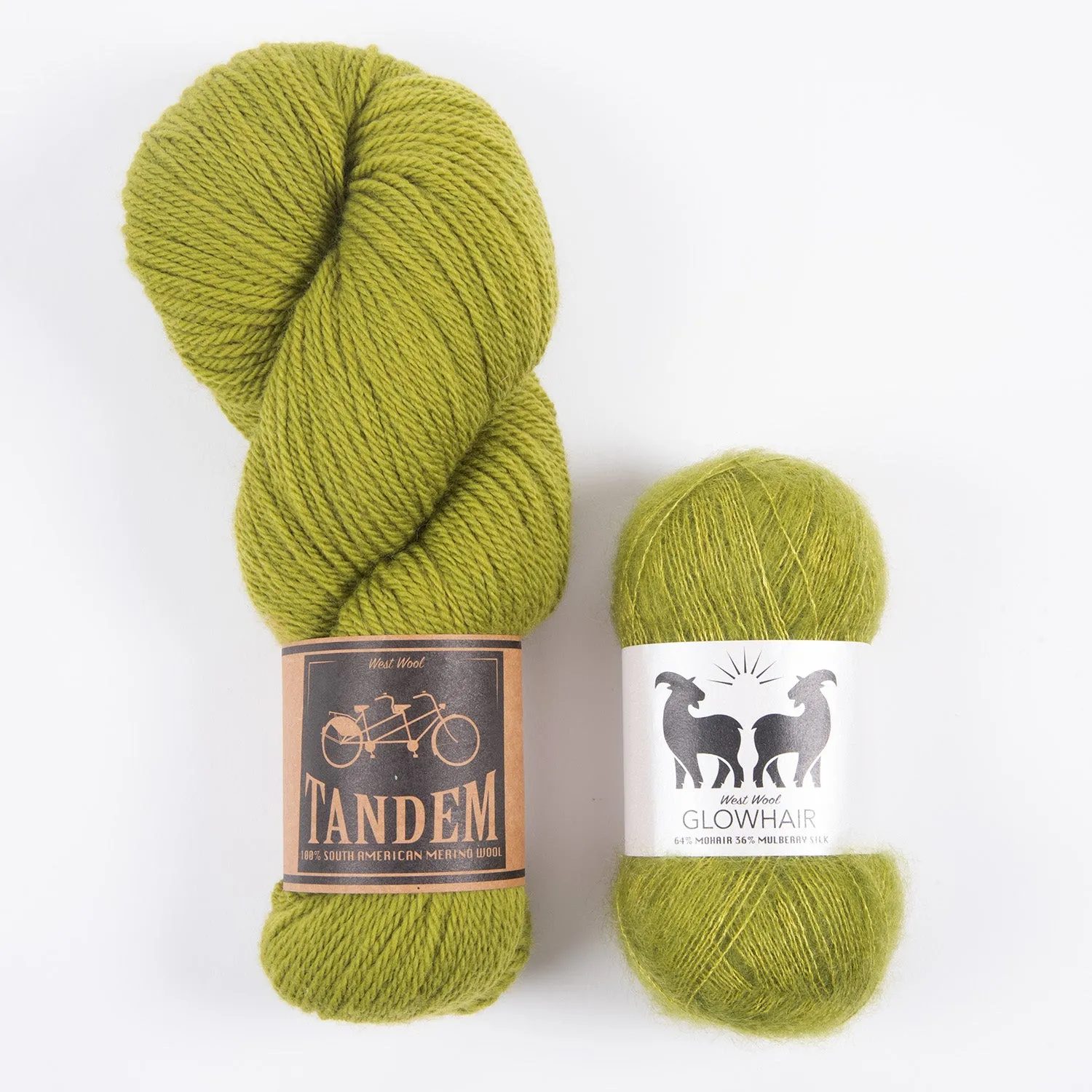 AVOCADO MOHAIR MATCH TRIO DK