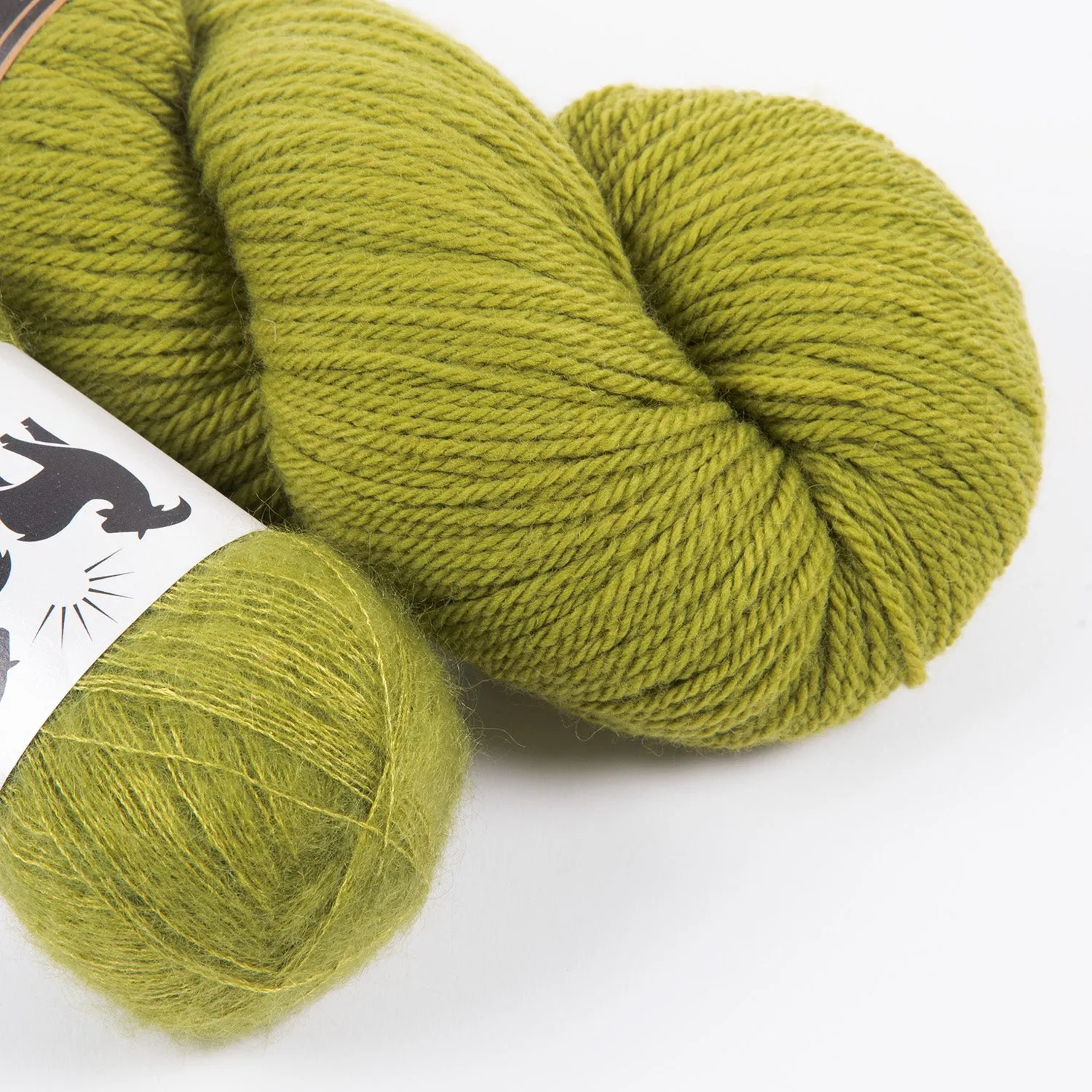 AVOCADO MOHAIR MATCH TRIO DK