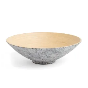 Bamboo Serving Bowl, Khup Eggshell, Large