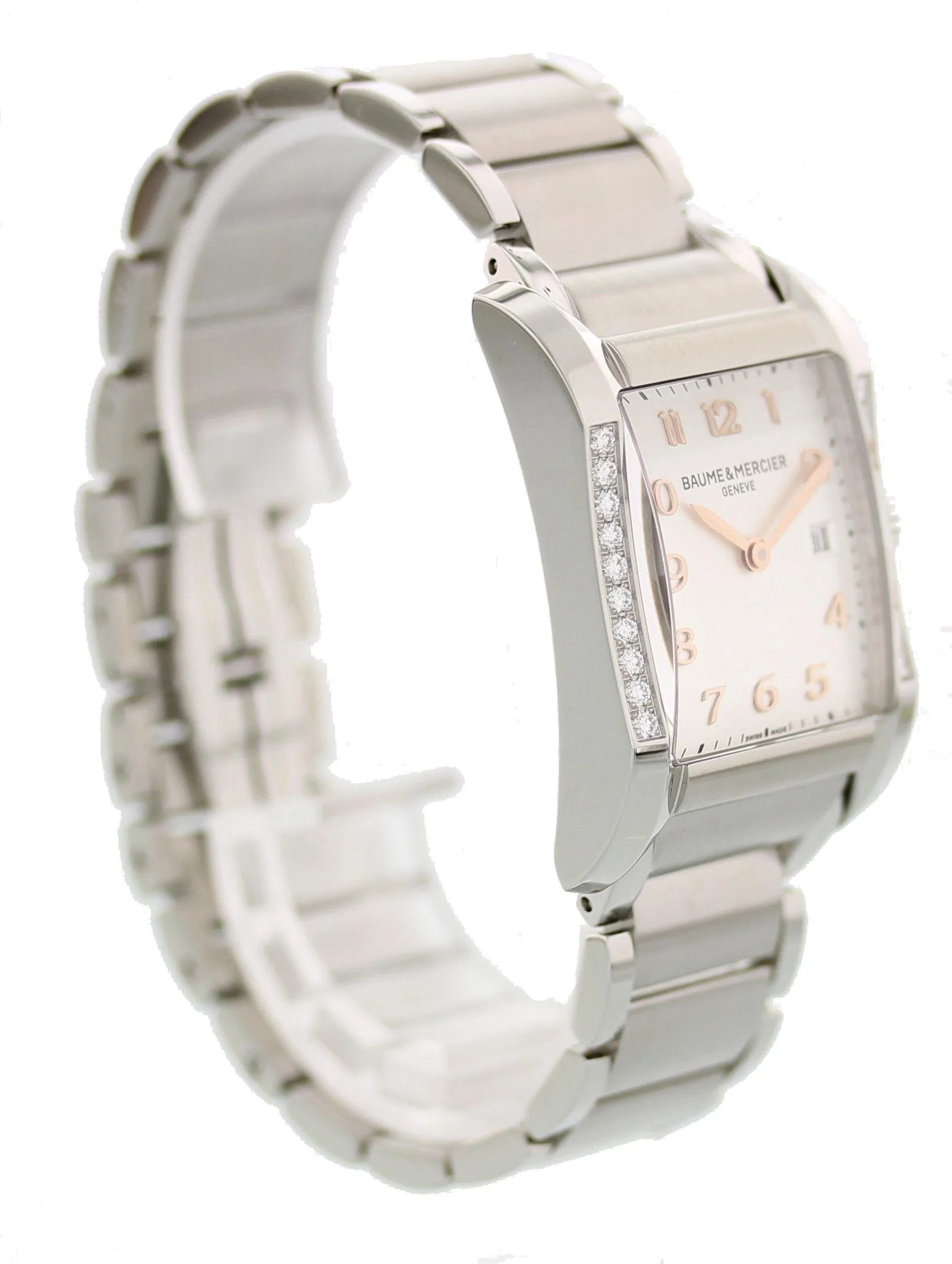 Baume & Mercier Hampton Milleis MOA10023 Steel & Diamonds Ladies Watch