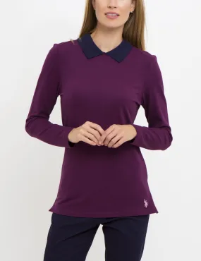 BIRDEYE PETER PAN COLLAR LONG SLEEVE TOP