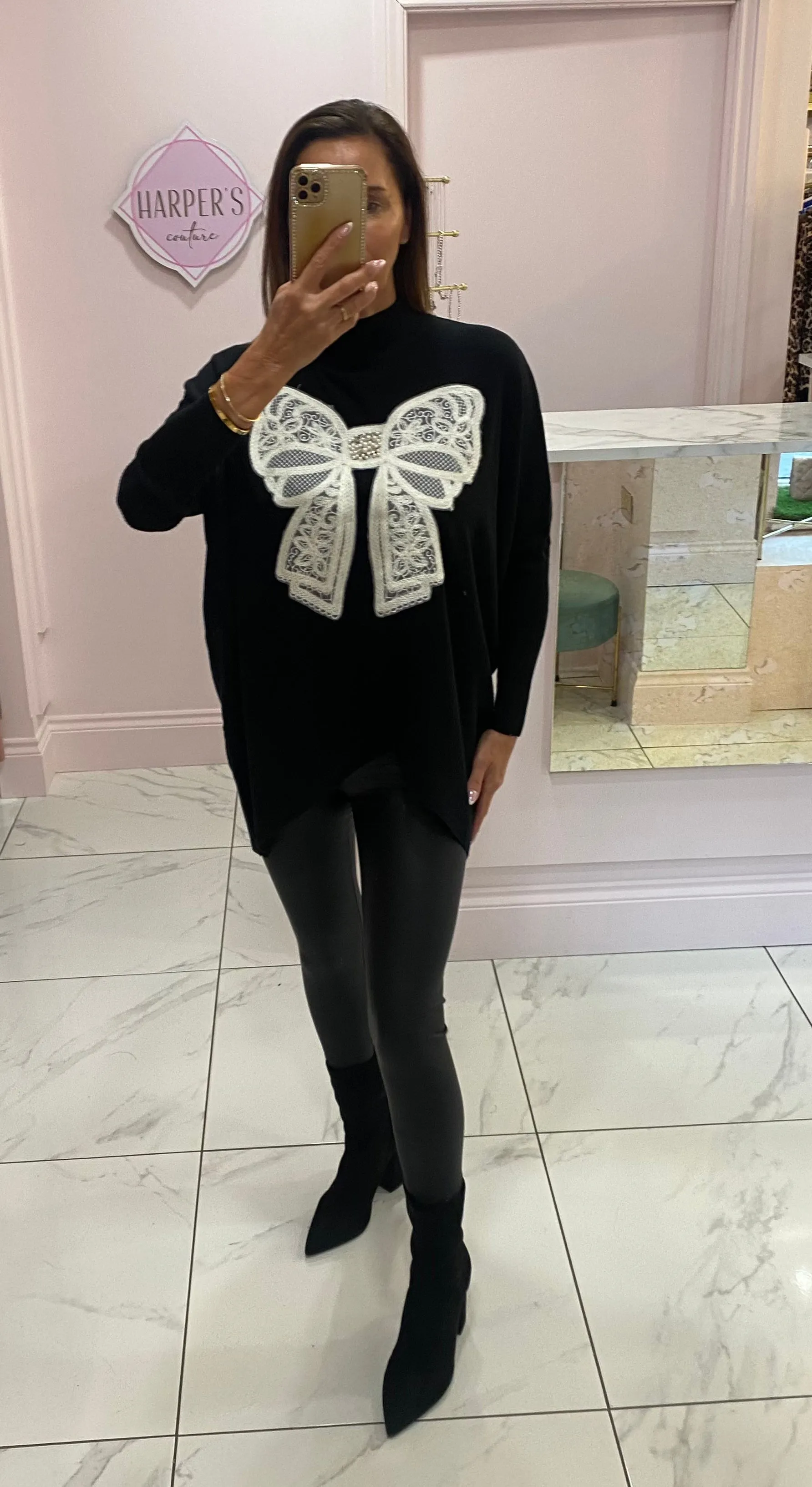 Bow Super Soft Knit Jumper