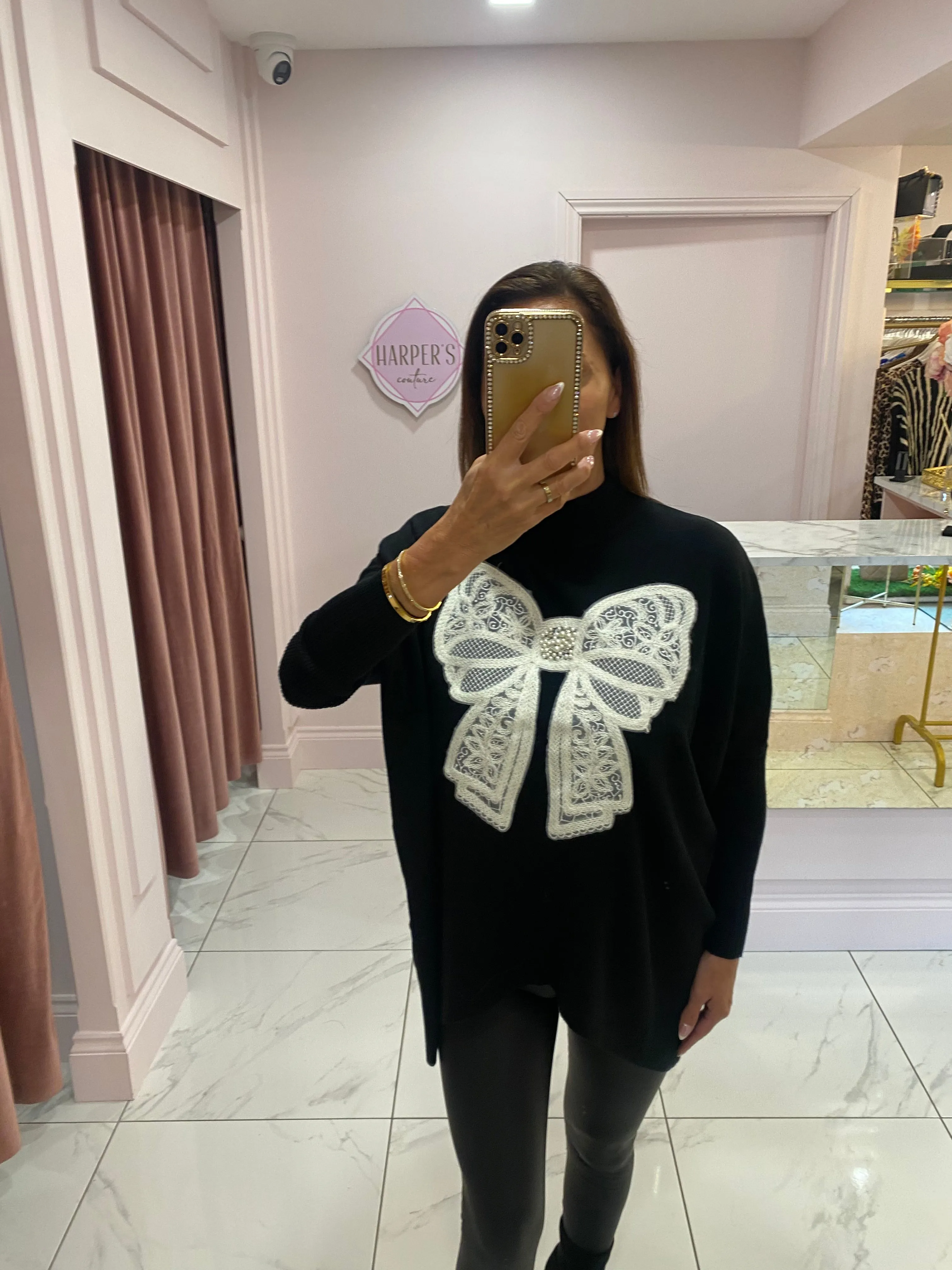 Bow Super Soft Knit Jumper