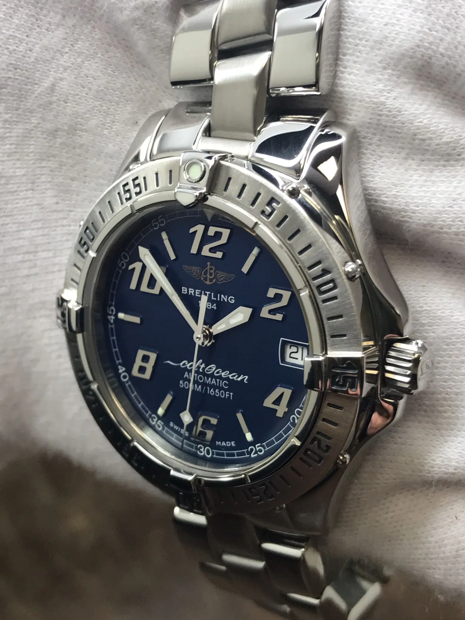 Breitling Colt A17350 Blue Dial Automatic Watch