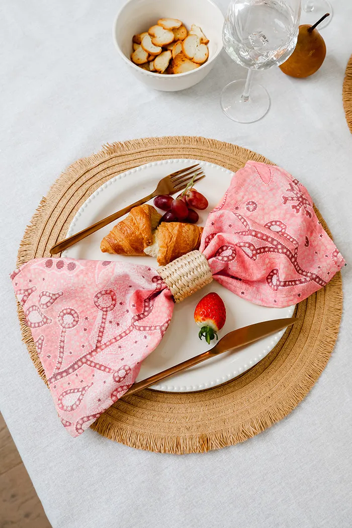 Bunha-Bunhanga (An Abundance Of Food) Linen Napkin (4 Pack)