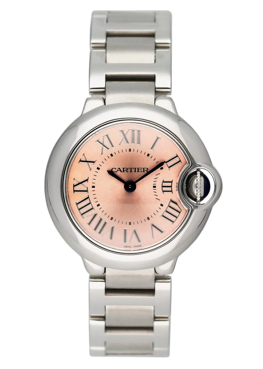 Cartier Ballon Bleu W6920038 Pink Dial Ladies Watch