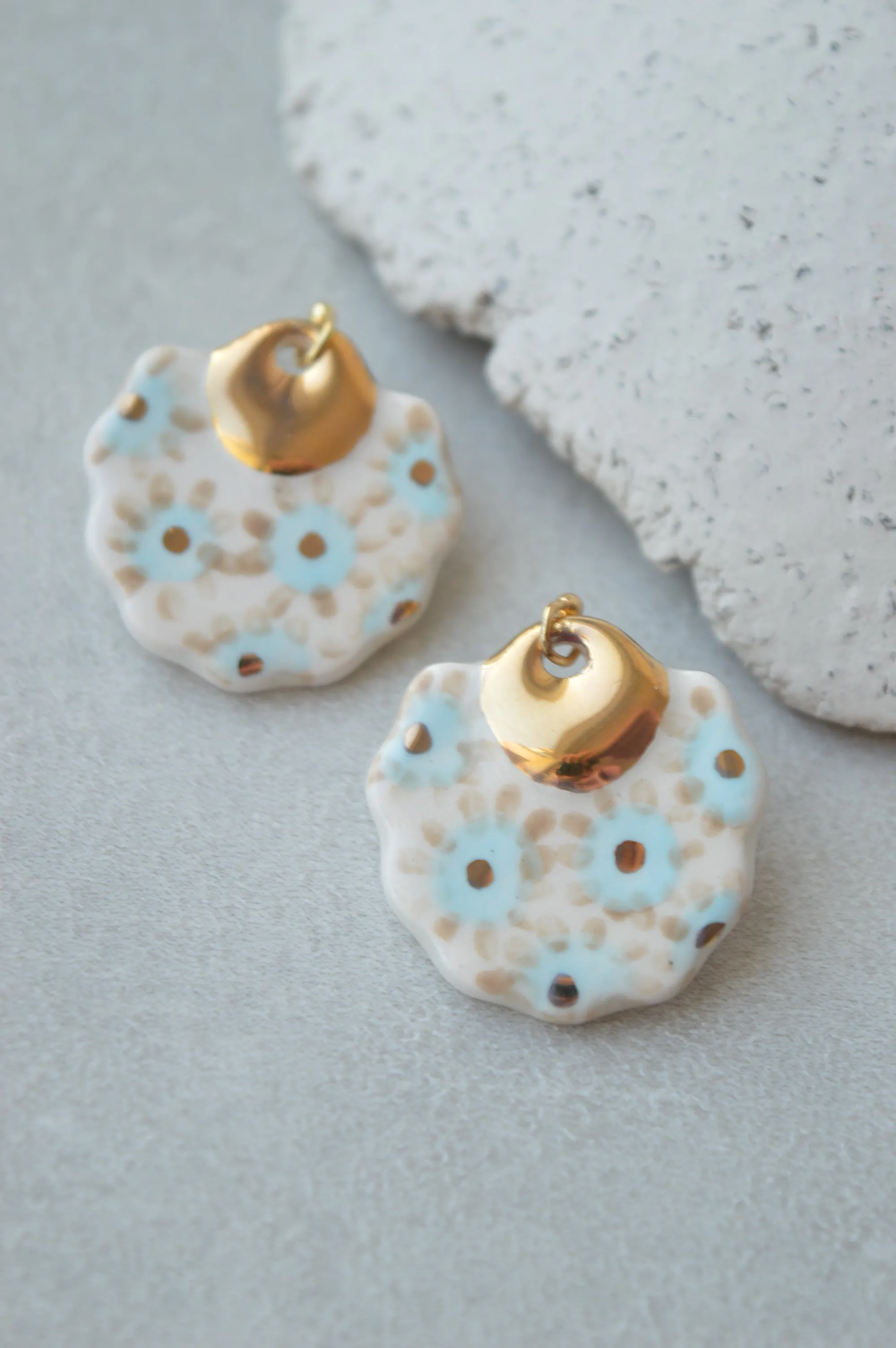 Ceramic earrings No. 9