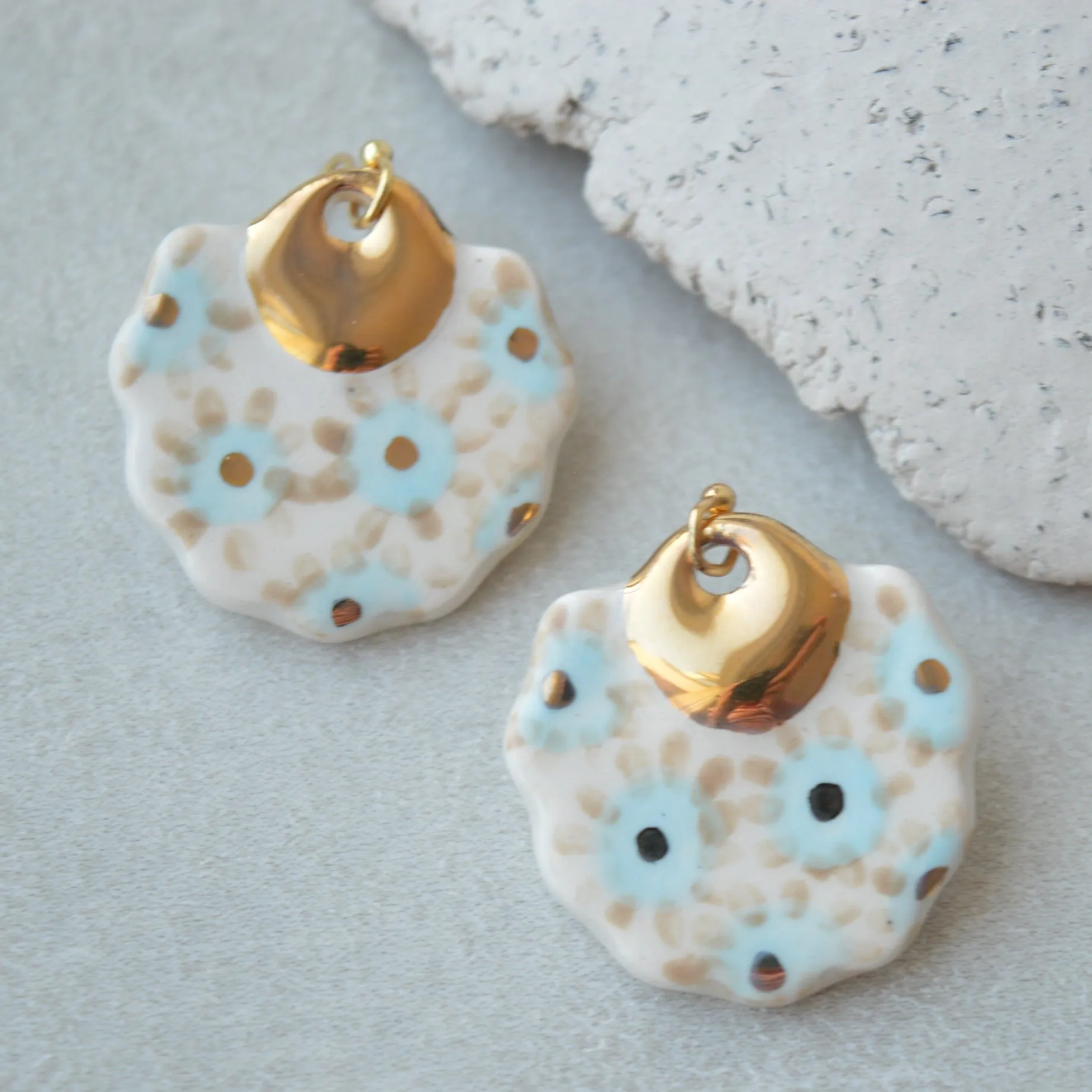 Ceramic earrings No. 9