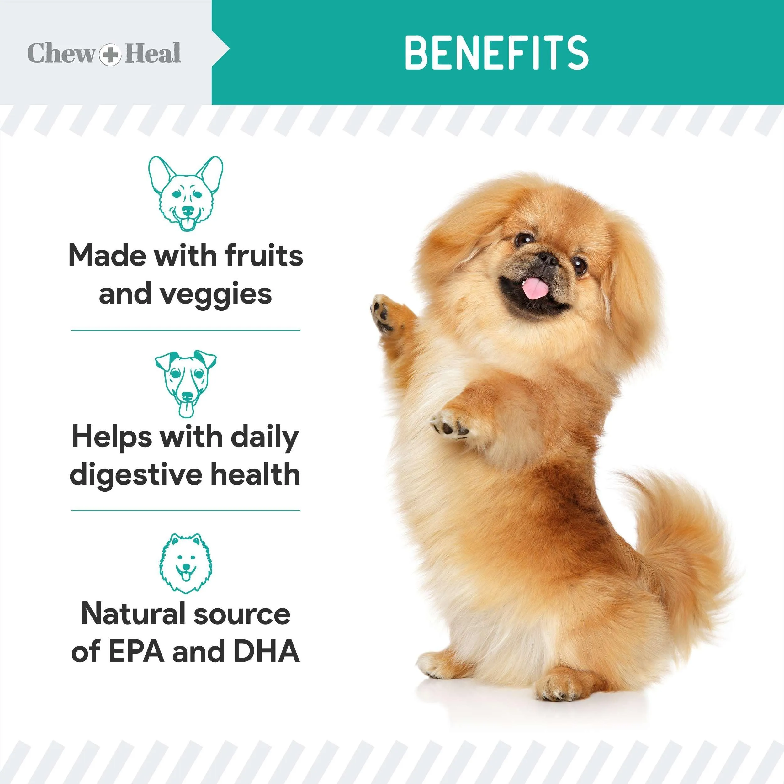 Chew   Heal Probiotic Salmon Jerky  Dog Treats