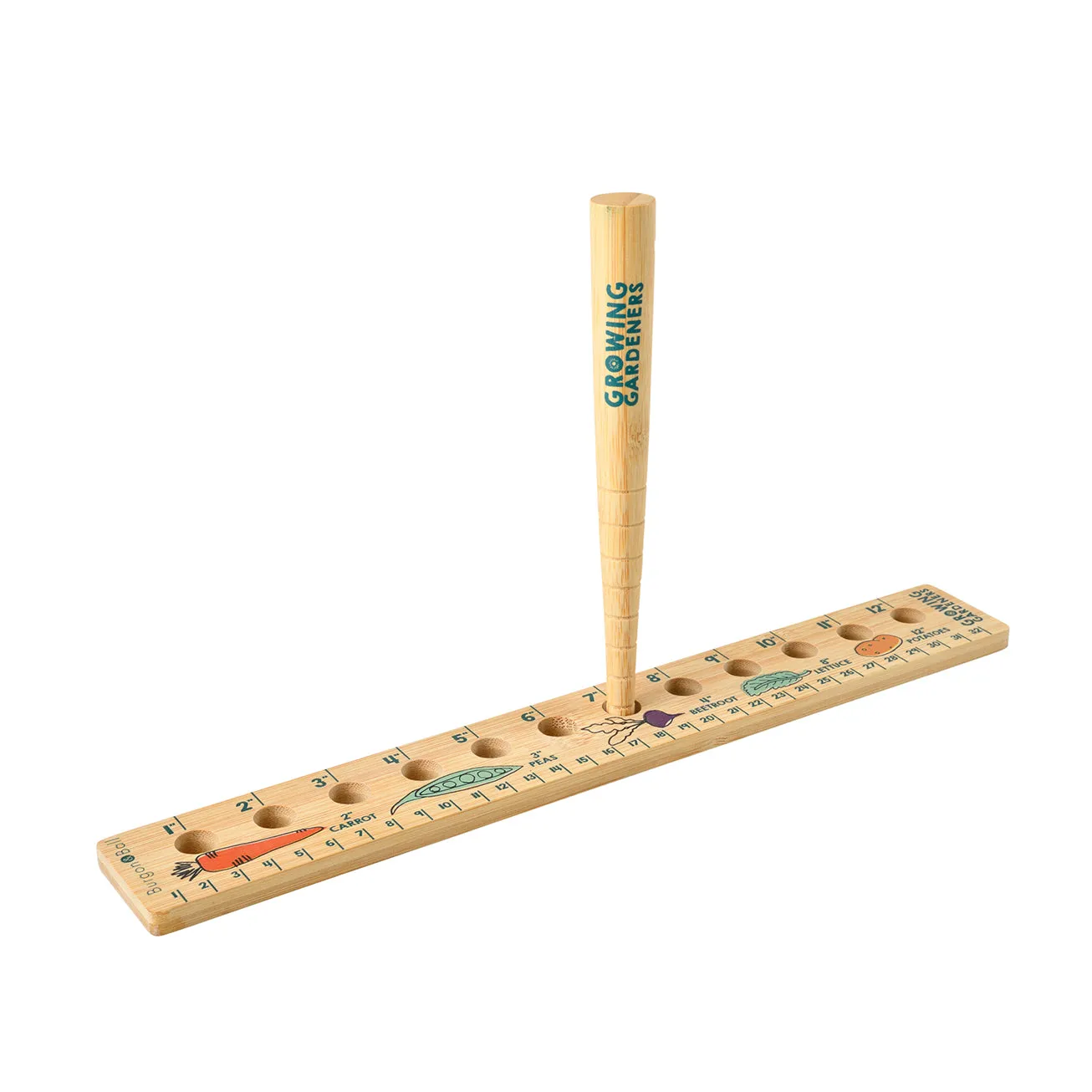 Children's Planting Ruler and Dibber Set - RHS Growing Gardeners