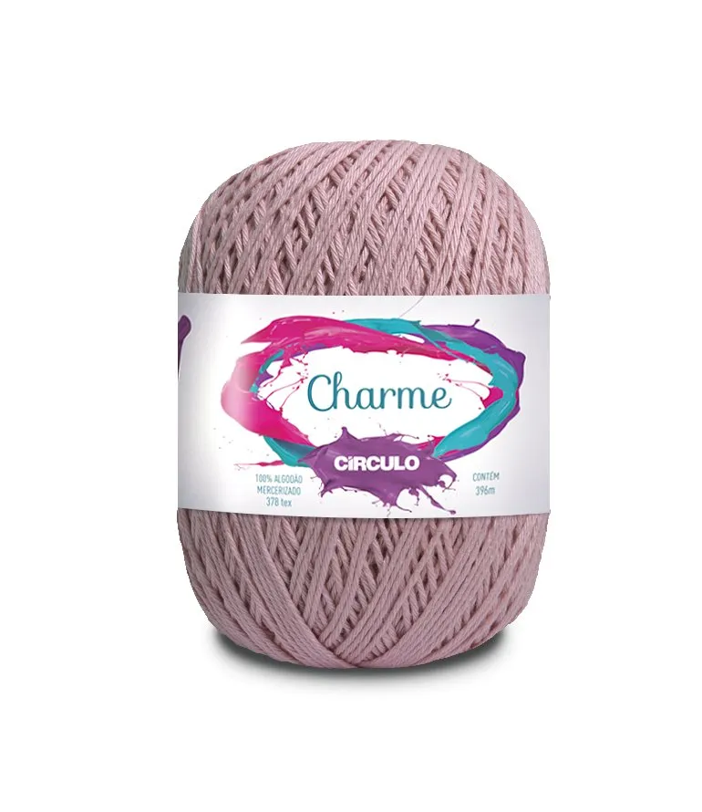 Circulo CHARME 100% Cotton Yarn for Crochet and Knitting, 396m/150g