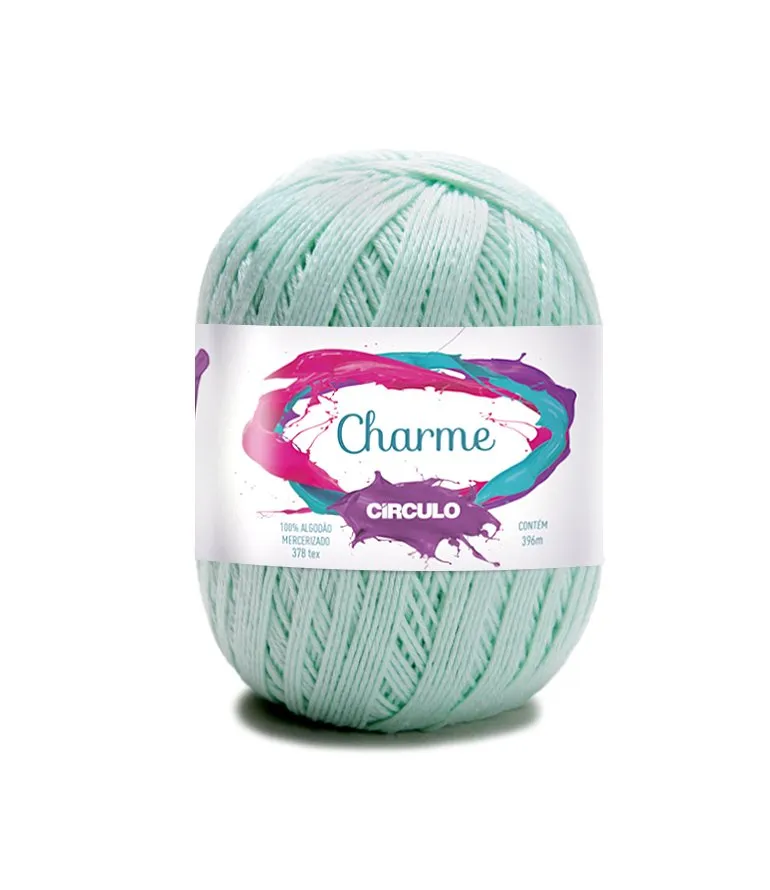 Circulo CHARME 100% Cotton Yarn for Crochet and Knitting, 396m/150g