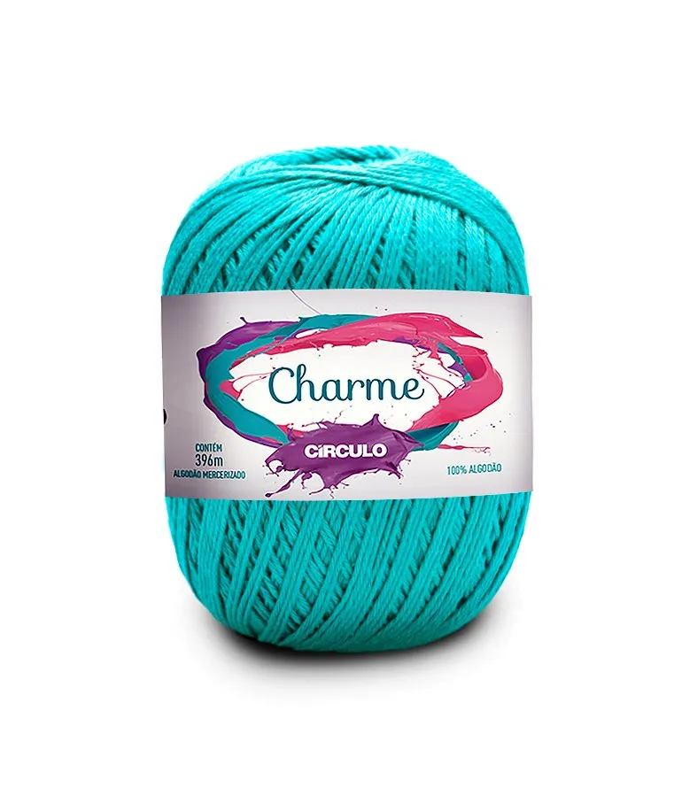 Circulo CHARME 100% Cotton Yarn for Crochet and Knitting, 396m/150g