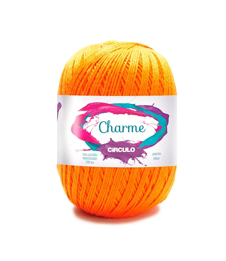 Circulo CHARME 100% Cotton Yarn for Crochet and Knitting, 396m/150g