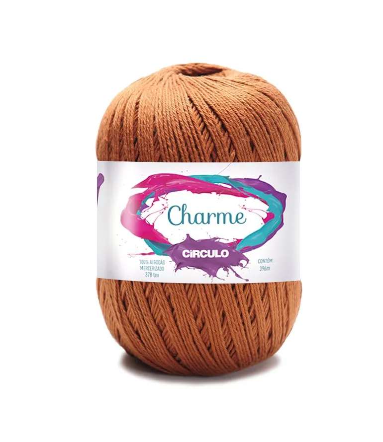 Circulo CHARME 100% Cotton Yarn for Crochet and Knitting, 396m/150g