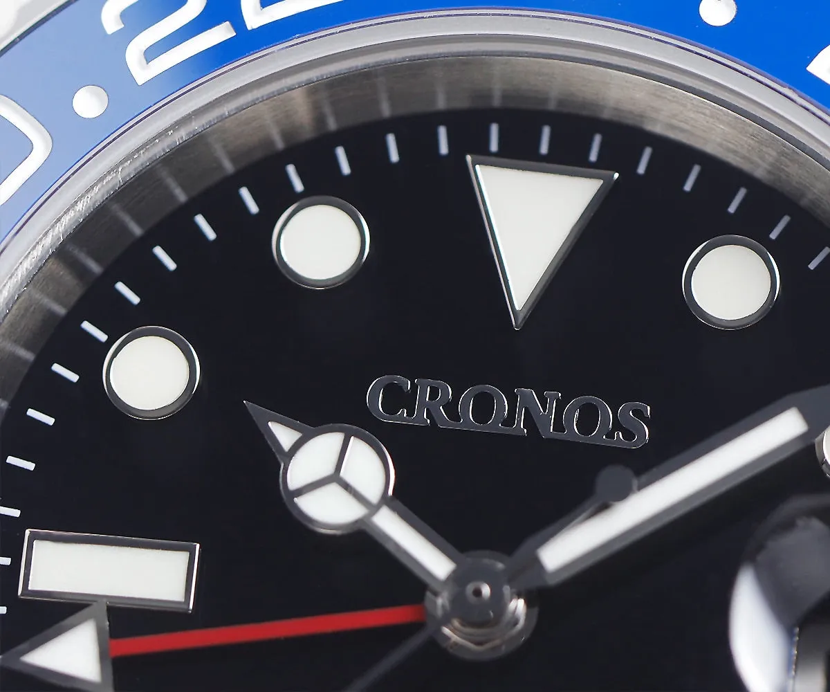 Cronos NH34 GMT Automatic Men Watch L6020