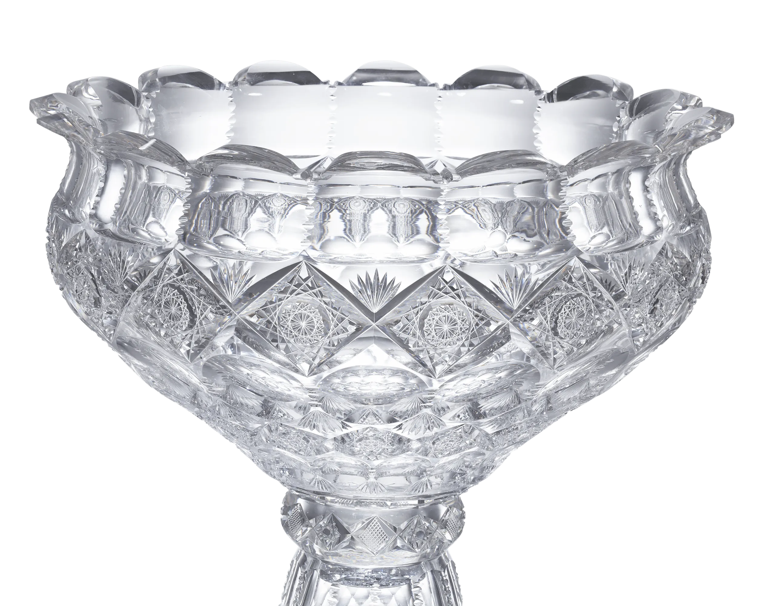 Cut Glass Punch Bowl by Sinclaire