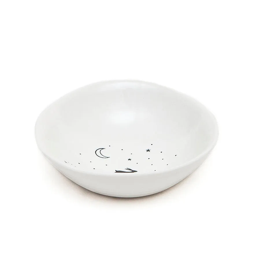 East of India Glazed Medium Porcelain 'You Are the Brightest Star in my Sky' Dish