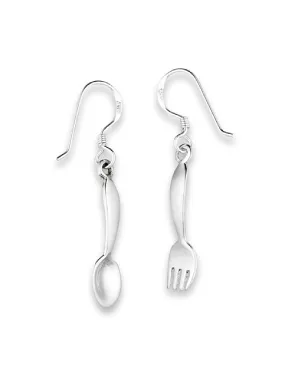 Fork & Spoon Dangle Earrings