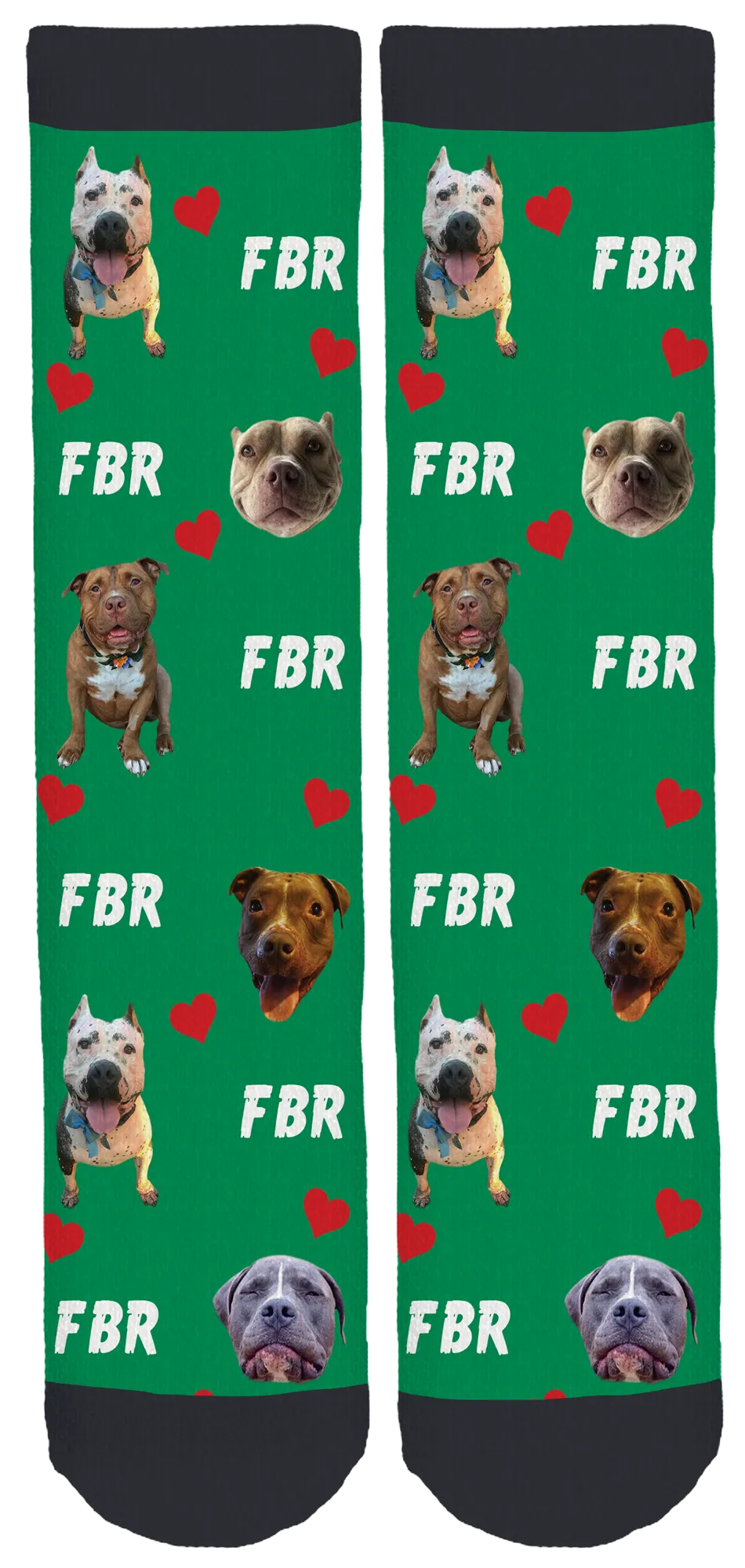 Fresno Bully Rescue Holiday Crew Socks