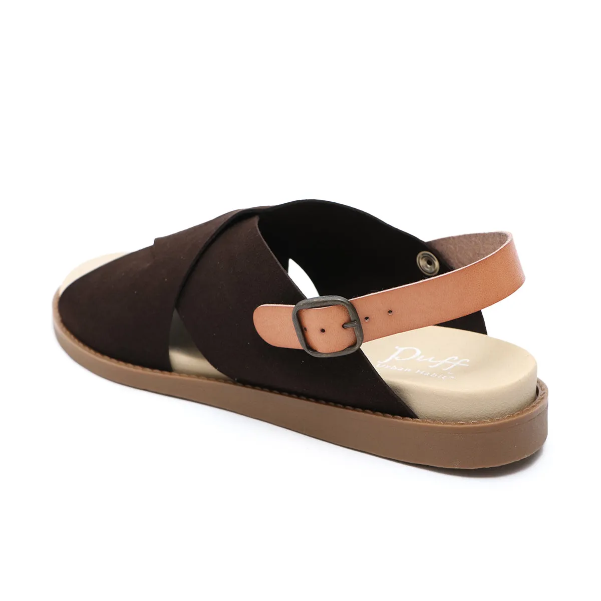 Fuwa Dark Brown 2 Ways Soft Sandals