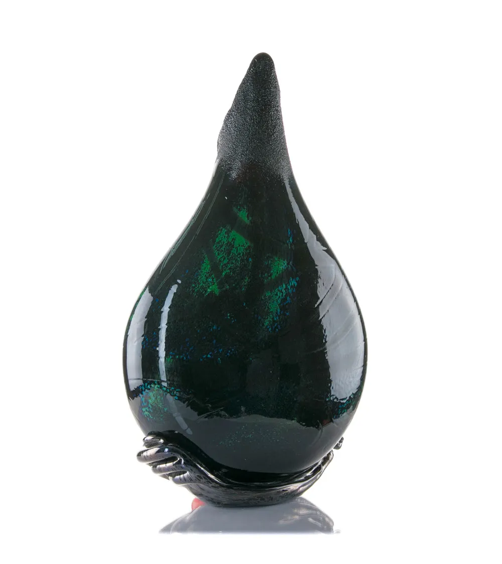 Glass Vessel "Black Lava Trail 2" by Daniel Moe