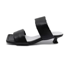 Hano Black Extra Soft Mule Sandals