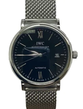 IWC Portofino IW356506 Black Dial Automatic Men's Watch