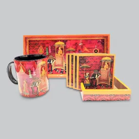 King Procession Tray, Mug and Coaster Combo Set