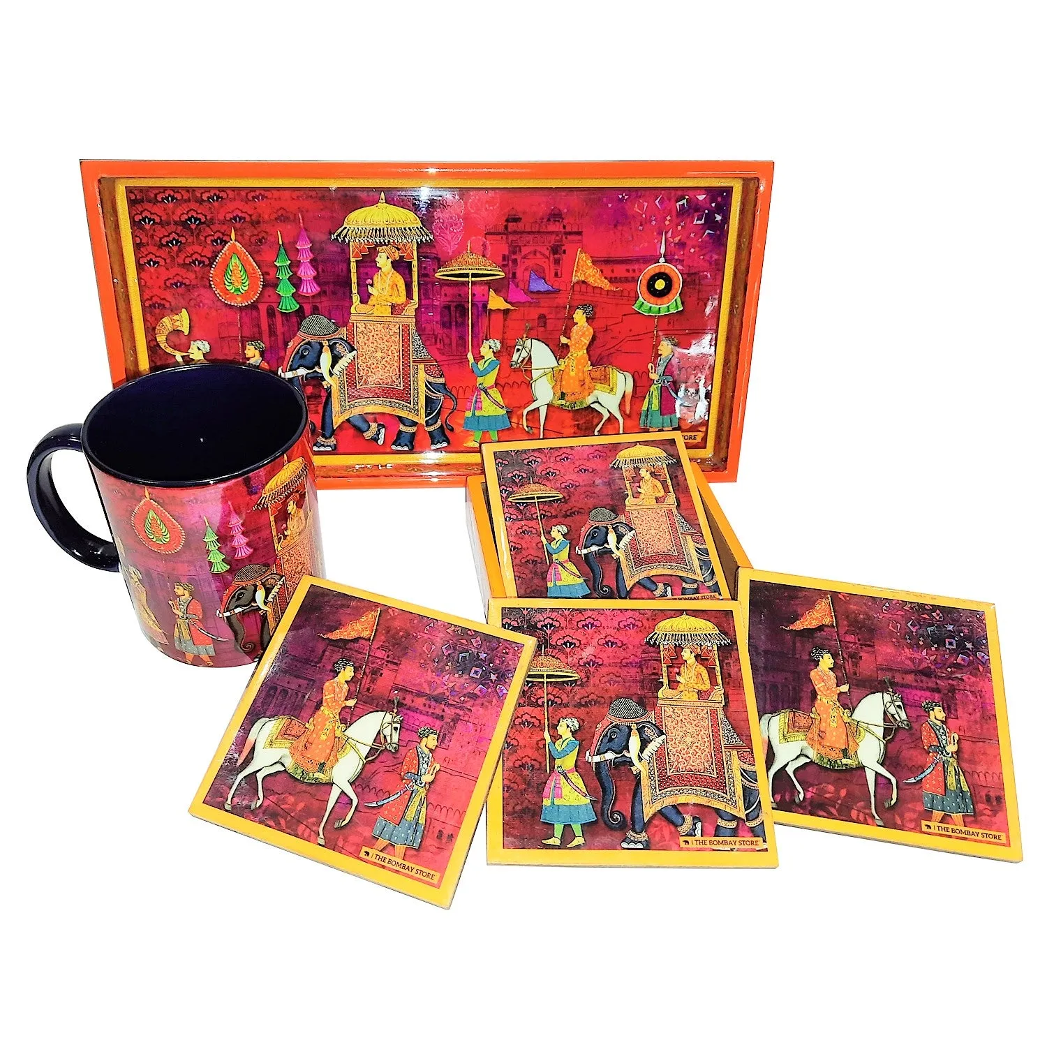 King Procession Tray, Mug and Coaster Combo Set