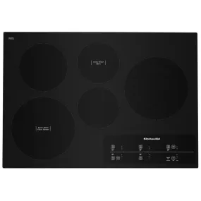 KitchenAid Table de cuisson encastrée électrique de 30 po avec technologie Even-Heat™ KCES950KBL