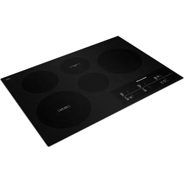 KitchenAid Table de cuisson encastrée électrique de 30 po avec technologie Even-Heat™ KCES950KBL