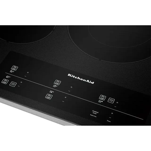 KitchenAid Table de cuisson encastrée électrique de 30 po avec technologie Even-Heat™ KCES950KSS