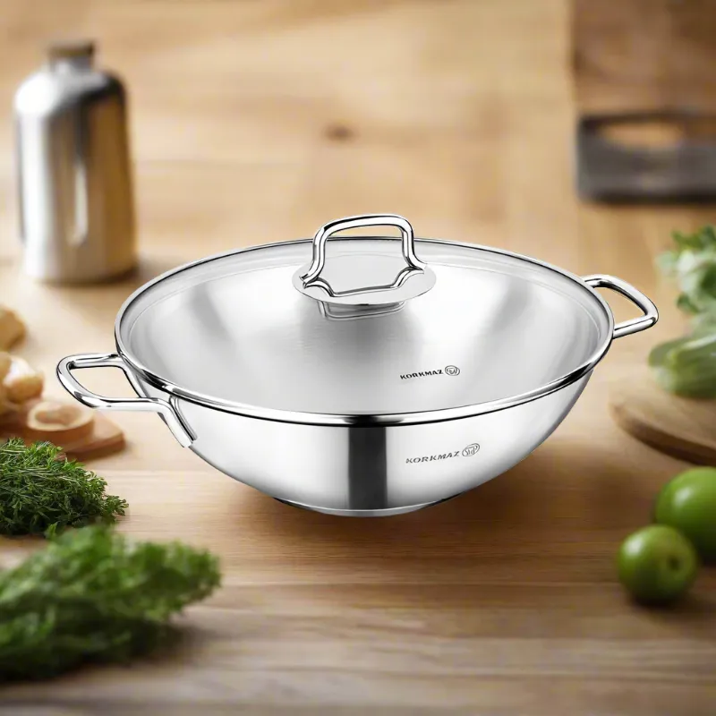 Korkmaz Stainless Steel Perla Wok 28cm