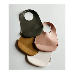 Maru Silicone Bib 3 Pack - Dark rose multi mix