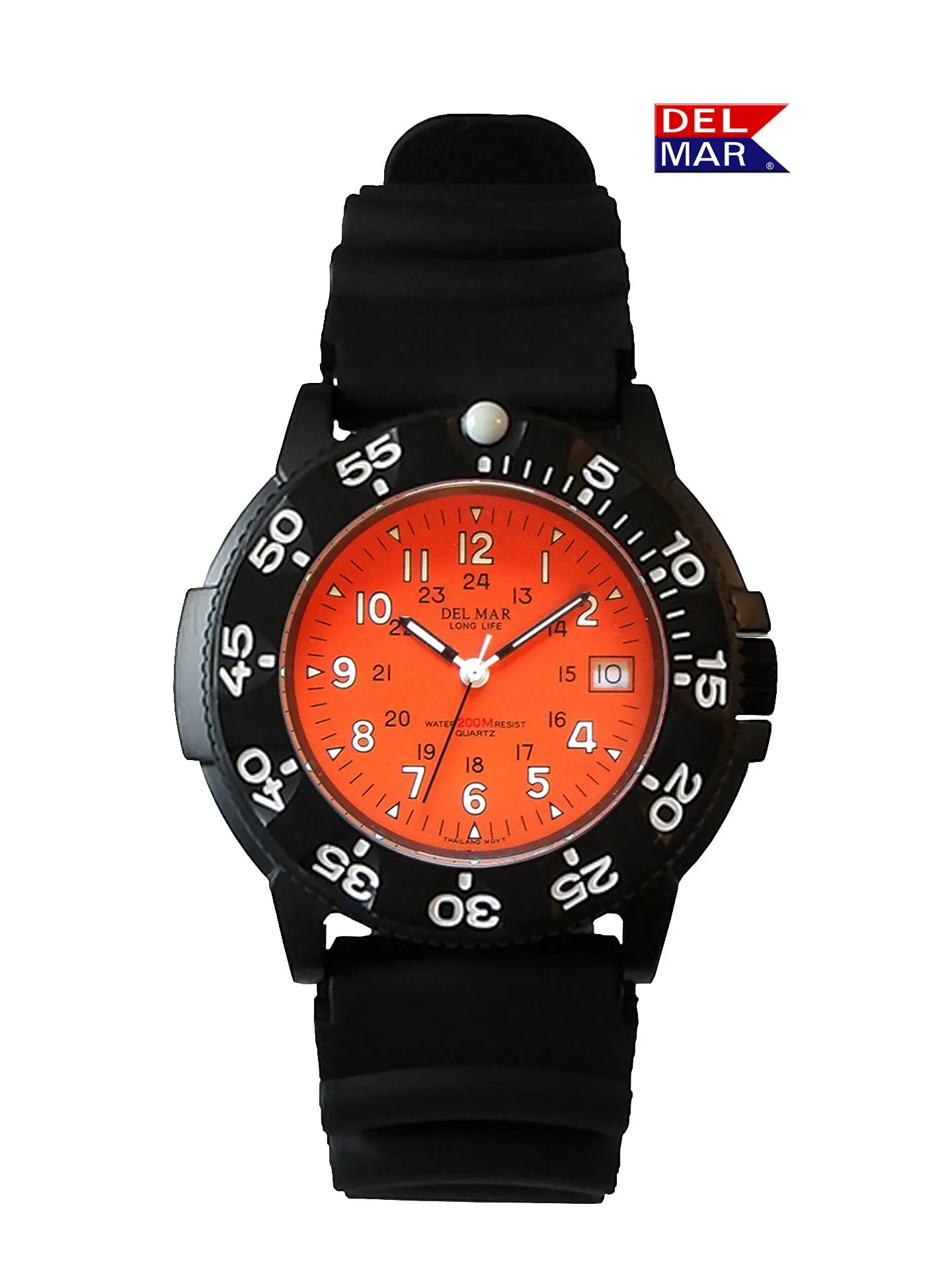 Men's Sand Key Dive 200 M Orange Face & Black Strap #50510