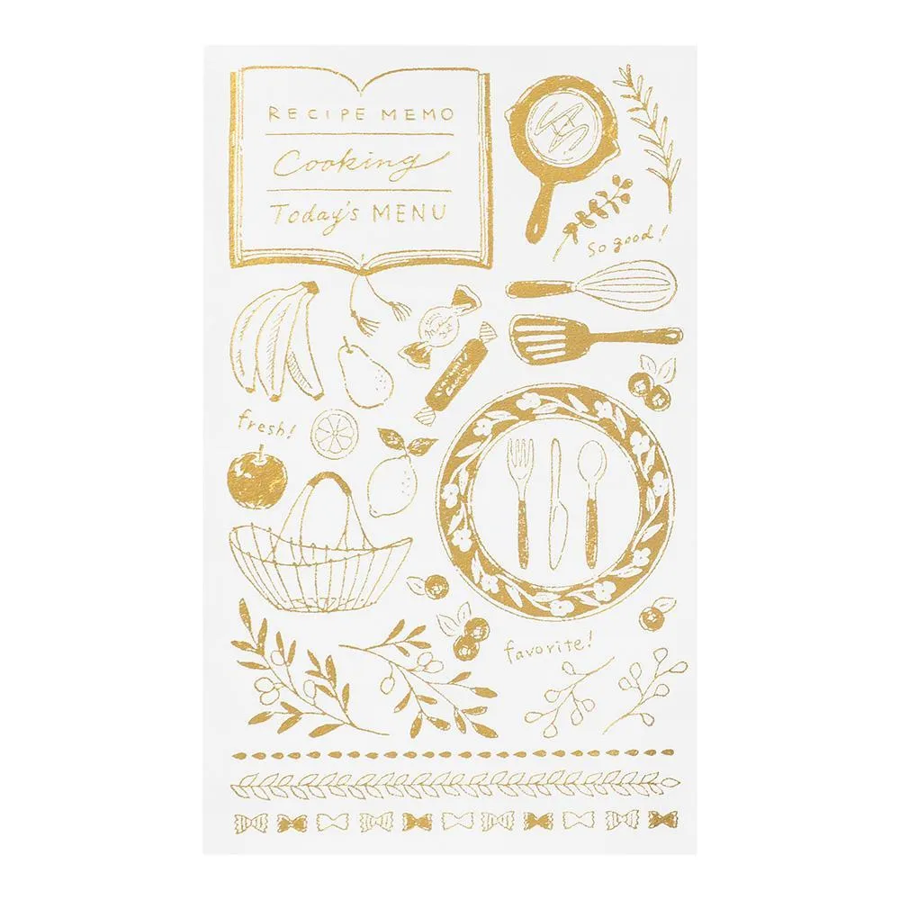 Midori Foil Transfer Sticker - Kitchen