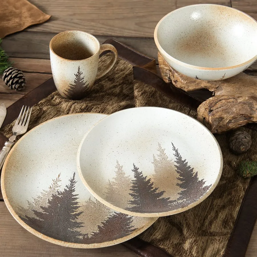 "Clearwater Pines" 16-Piece Dinnerware Set