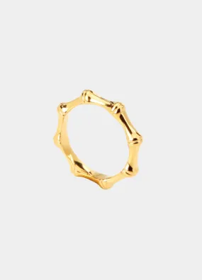 Ring | Baani Bambou | 18K Gold Plated