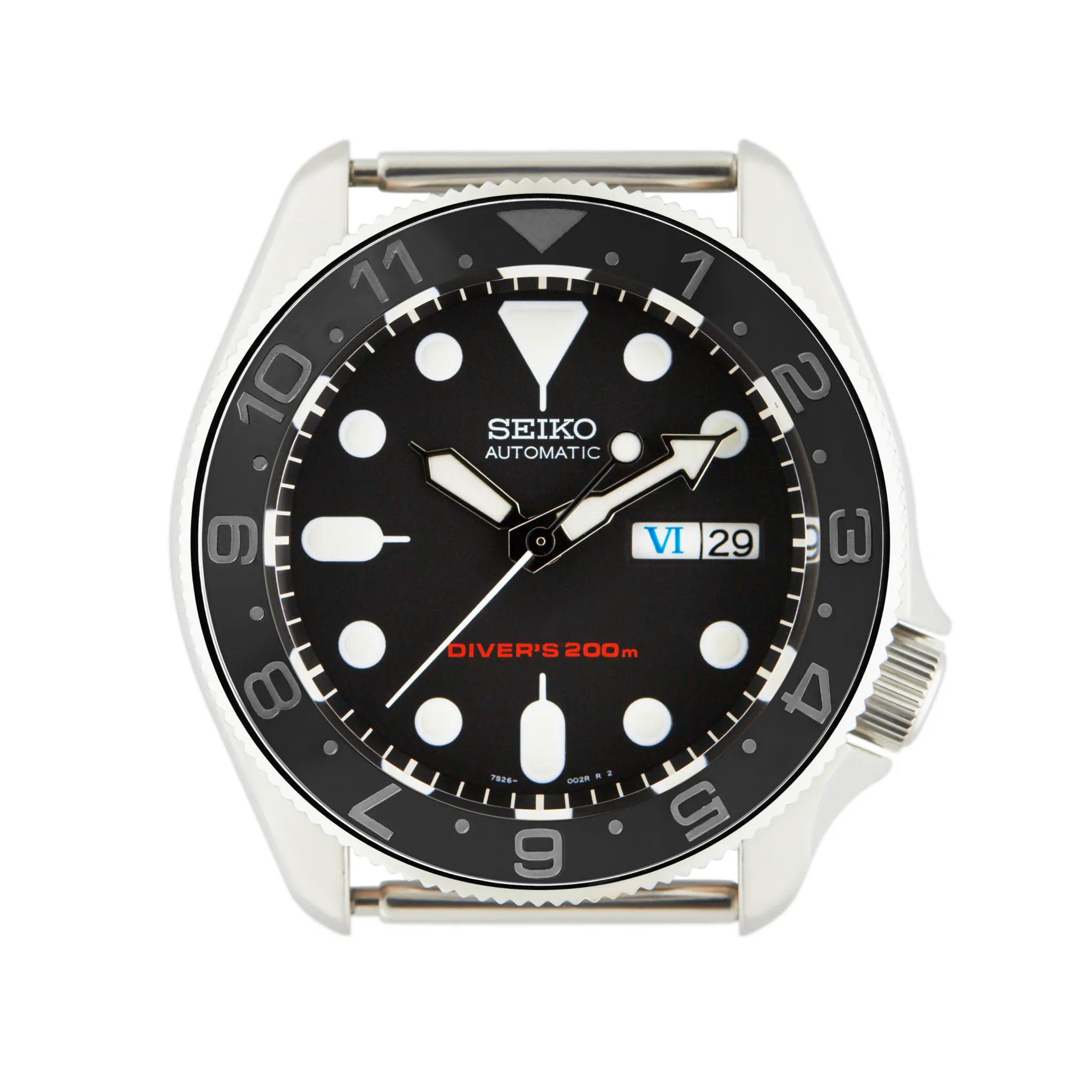 SKX007/SRPD Ceramic Bezel Insert: Dual Time style Stealth