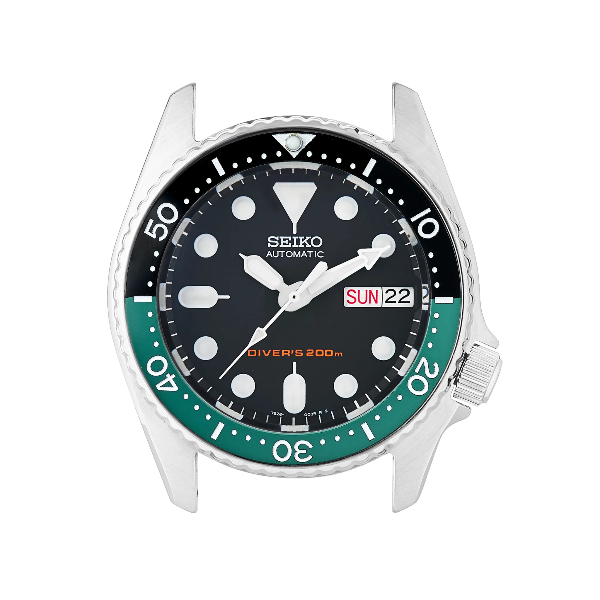 SKX013 Ceramic Bezel Insert: Seiko style Green/Black