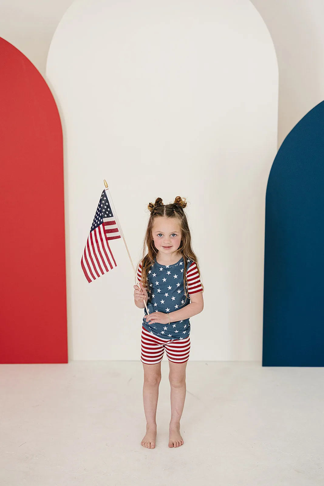 Stars   Stripes Bamboo Cozy Short Set