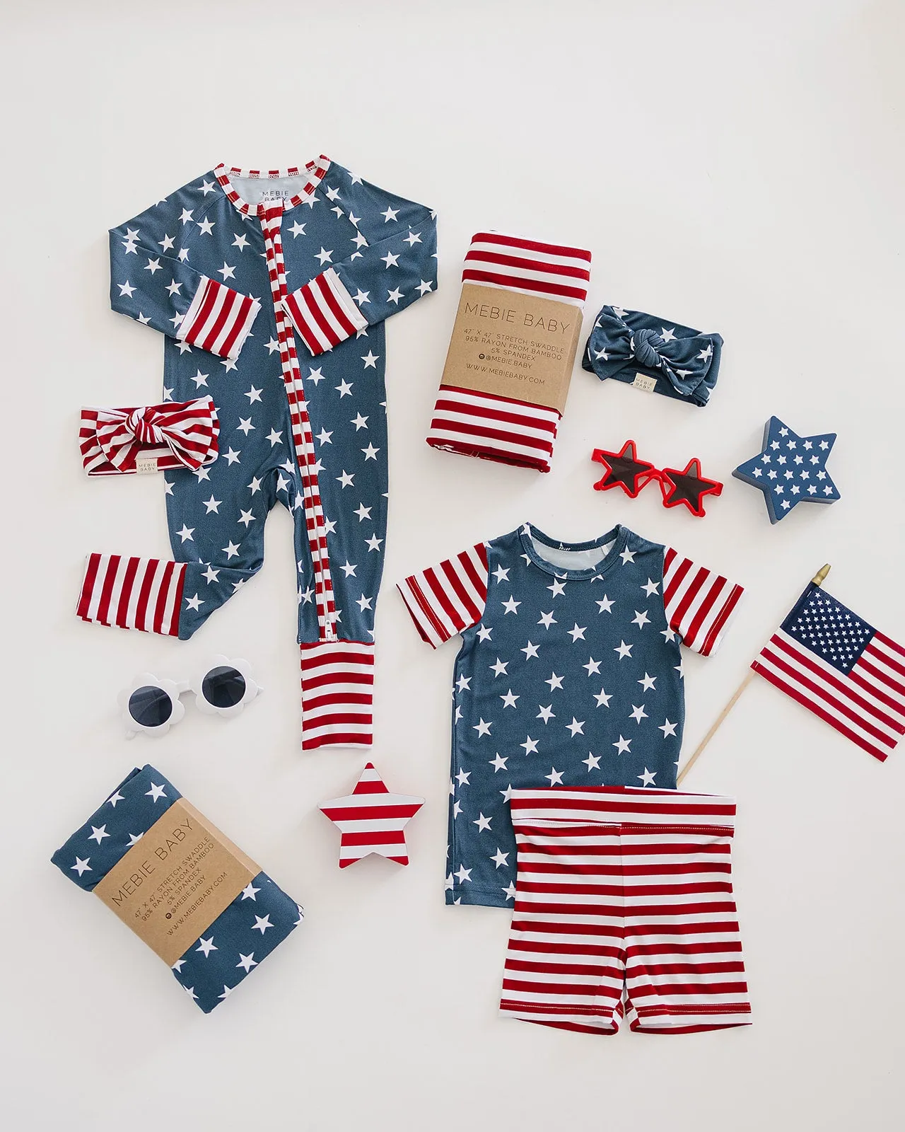 Stars   Stripes Bamboo Cozy Short Set