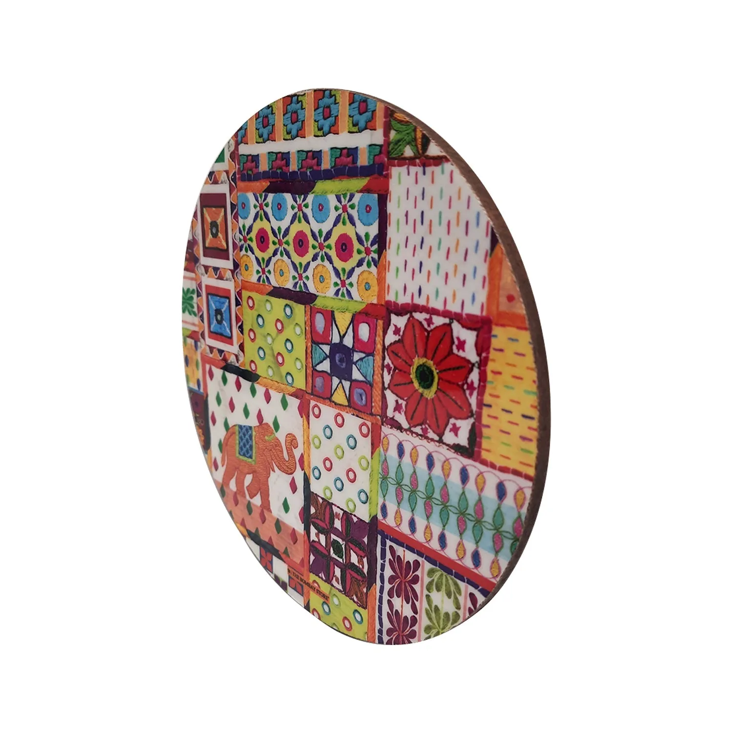 Sui Dhaaga Enamel Round Trivet