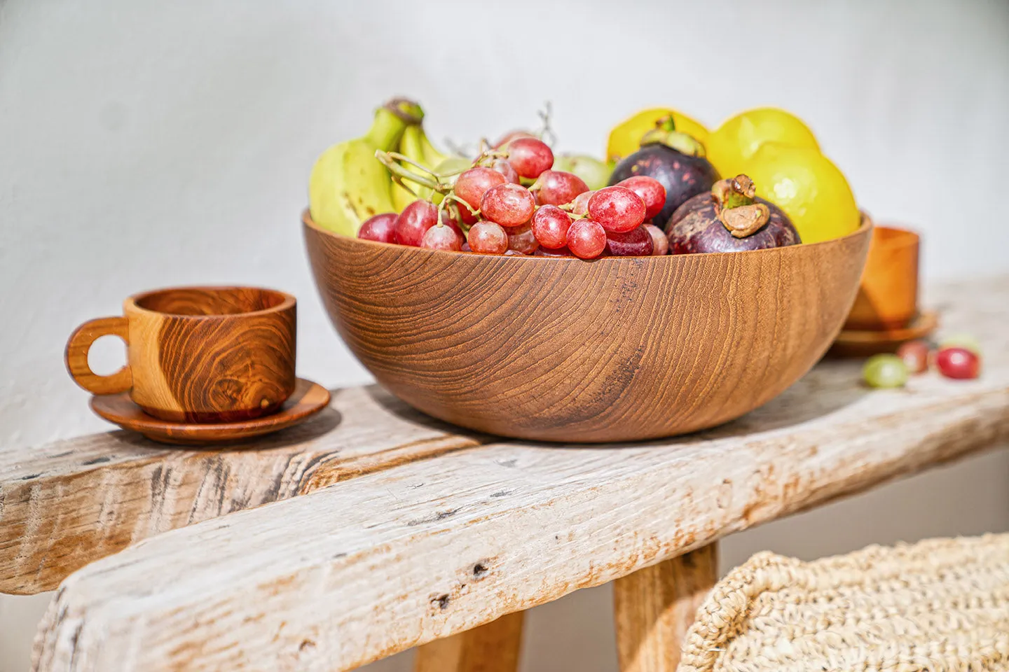 Teak Wood Serving Bowl